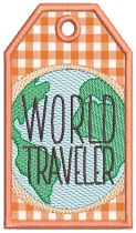 In The Hoop Travel Tags | Machine Embroidery Designs by JuJu