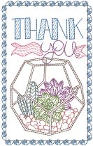 Just Because Greeting Cards Set 4 | Machine Embroidery Designs by JuJu