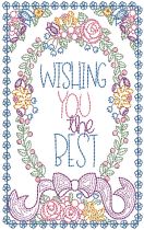 Just Because Greeting Cards Set 5 | Machine Embroidery Designs by JuJu