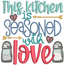 Kitchen Word Art 3 | Machine Embroidery Designs by JuJu