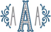 Marquis Monogram | Machine Embroidery Designs by JuJu