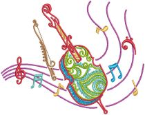 Mehndi Music 2 Machine Embroidery Designs By JuJu