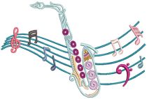 Mehndi Music 4 Machine Embroidery Designs by JuJu