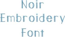 Noir Embroidery Font
