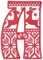 Nordic Alphabet | Machine Embroidery Designs by JuJu
