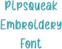 Pipsqueak Embroidery Font | Machine Embroidery Designs by JuJu