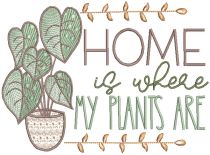 Plant Lovers Word Art 4 | Machine Embroidery Designs by JuJu