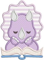 Reading Pals Applique Machine Embroidery Designs by JuJu 