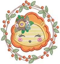 Rustic Jungle Animal Wreaths | Machine Embroidery Designs by JuJu