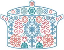 Scandinavian Kitchen Machine Embroidery Designs by JuJu