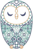 Scandinavian Owls | Machine Embroidery Designs by JuJu