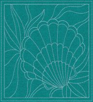 Seashells Quilt Blocks 2 Digital Embroidery Machine Designs by JuJu