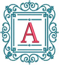Serena Monogram | Machine Embroidery Designs by JuJu