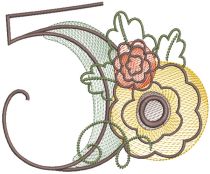 Sketch Fall Numbers | Machine Embroidery Designs by JuJu