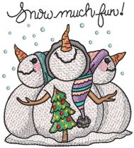 Snow Much Fun | Machine Embroidery Designs by JuJu
