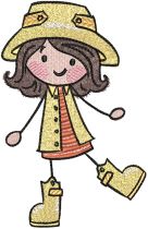 Spring Stix People Digital Embroidery Designs by JuJu