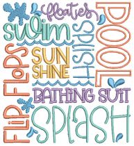 Summer Subway Art 2 | Machine Embroidery Designs by JuJu