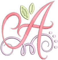 Swirly Script Alphabet | Machine Embroidery Designs by JuJu
