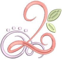 Swirly Script Numbers | Machine Embroidery Designs by JuJu