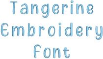 Tangerine Embroidery Font