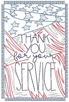 Thank You Greeting Cards 2 | Machine Embroidery Designs by JuJu