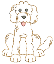 Top Dogs Vintage Stitch Set 2 Machine Embroidery Designs by JuJu