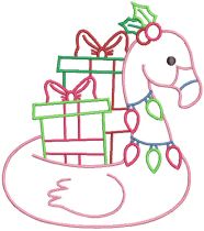 Tropical Christmas Digital Embroidery Designs by JuJu