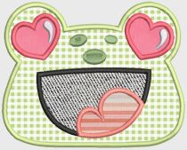 Valentine's Day Peekers Digital Embroidery Designs by JuJu