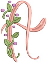 Vineyard Vine Alphabet | Machine Embroidery Designs by JuJu