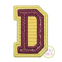 Double Varsity Applique Font | Machine Embroidery Designs by JuJu