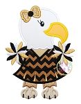 Eagle Cheer Applique | Machine Embroidery Designs by JuJu