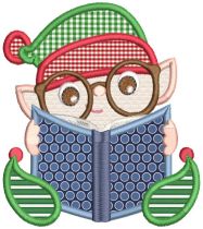 Christmas Readers Machine Embroidery Designs by JuJu