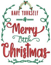 Farm Fresh Christmas 4 Machine Embroidery Designs by JuJu