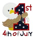 First 4th of July Eagle Applique | Machine Embroidery Designs by JuJu
