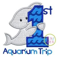 First Aquarium Trip Applique | Machine Embroidery Designs by JuJu