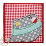 Fishing Hat Box Applique | Machine Embroidery Designs by JuJu