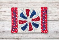 ITH Patriotic Freedom Mug Rug | Machine Embroidery Designs by JuJu
