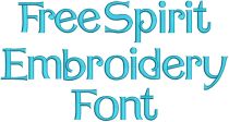 Free Spirit Embroidery Font Machine Embroidery Designs by JuJu