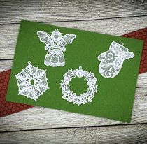 Free Standing Lace Christmas 2 Machine Embroidery Designs by JuJu