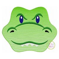 Gator Face Boy Sketch Embroidery | Machine Embroidery Designs by JuJu