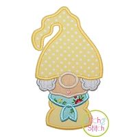 Gnome Grandma Applique Design | Machine Embroidery Designs by JuJu