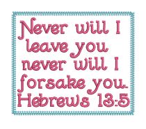 Hebrews 13:5