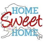 Home Sweet Home Alaska Embroidery | Machine Embroidery Designs by JuJu