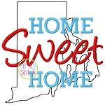 Home Sweet Home Rhode Island Embroidery | Machine Embroidery Designs by JuJu