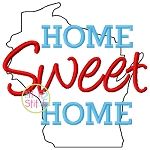 Home Sweet Home Wisconsin Embroidery | Machine Embroidery Designs by JuJu