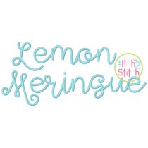 Lemon Meringue Embroidery Font | Machine Embroidery Designs by JuJu