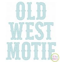 Old West Motif Embroidery Font | Machine Embroidery Designs by JuJu