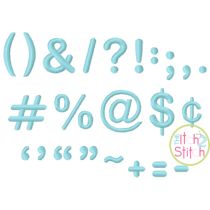 Punctuation Set | Machine Embroidery Designs by JuJu