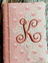 Monogrammed Mini Composition Notebook Cover Set | Machine Embroidery Designs by JuJu