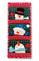 ITH Snowmen Wall Hanging | Machine Embroidery Designs by JuJu